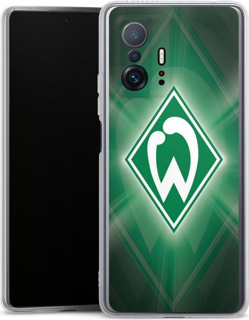 DeinDesign Handyhülle für Xiaomi 11T 5G Silikon Hülle Case Smartphone Schutzhülle Offizielles Lizenzprodukt SV Werder Bremen Wappen