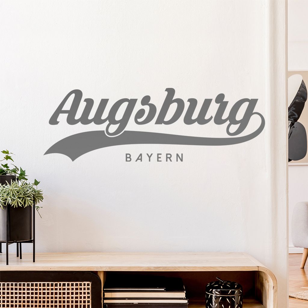 Augsburg Bayern Wandtattoo Wandaufkleber Wall Sticker - Dekoration, Küche, Wohnzimmer, Schlafzimmer, Badezimmer