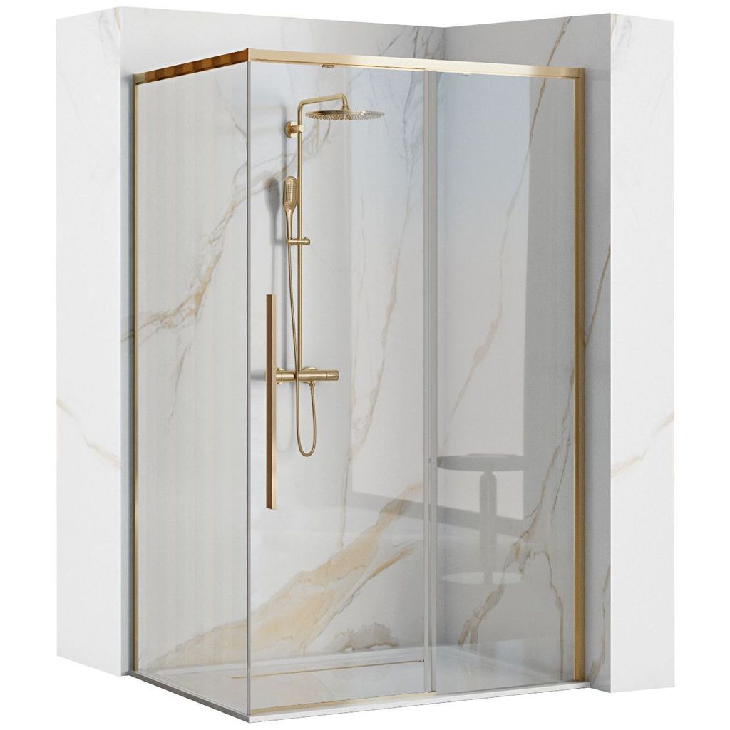 Rea Duschkabine Solar 90X120 Gold Produktbild 