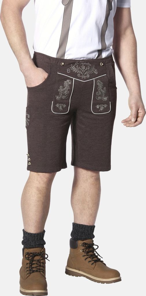 Jan Vanderstorm Sweatbermuda DENNIK Herren 3384 dunkelbraun 56/58