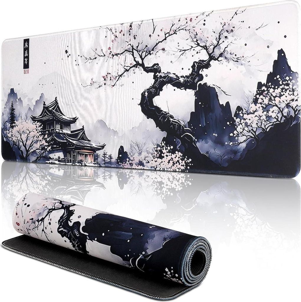 Japanisches Mauspad Kirschblüte Schreibtisch Matte Anime Produktbild 