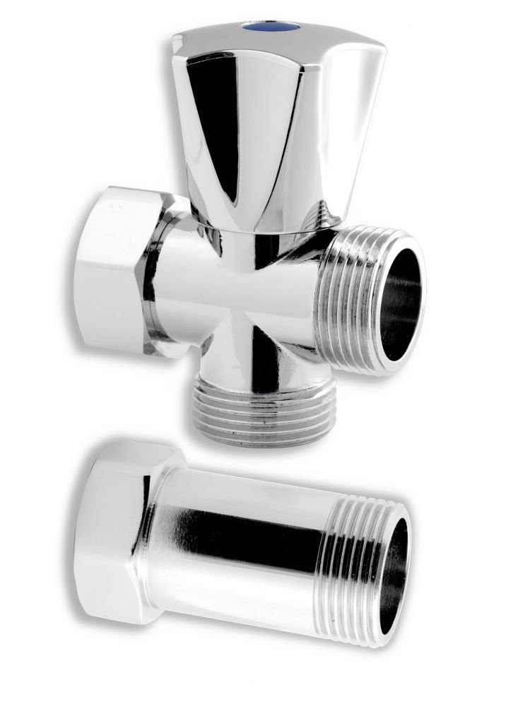 Novaservis Unterlegscheibenventil mit Distanzstück 3/4 ̋x3/4 ̋x3/4 ̋