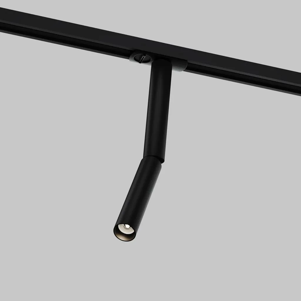 Projecteur LED sur rail monophasé UNITY 3000K 6W Maytoni Focus Noir