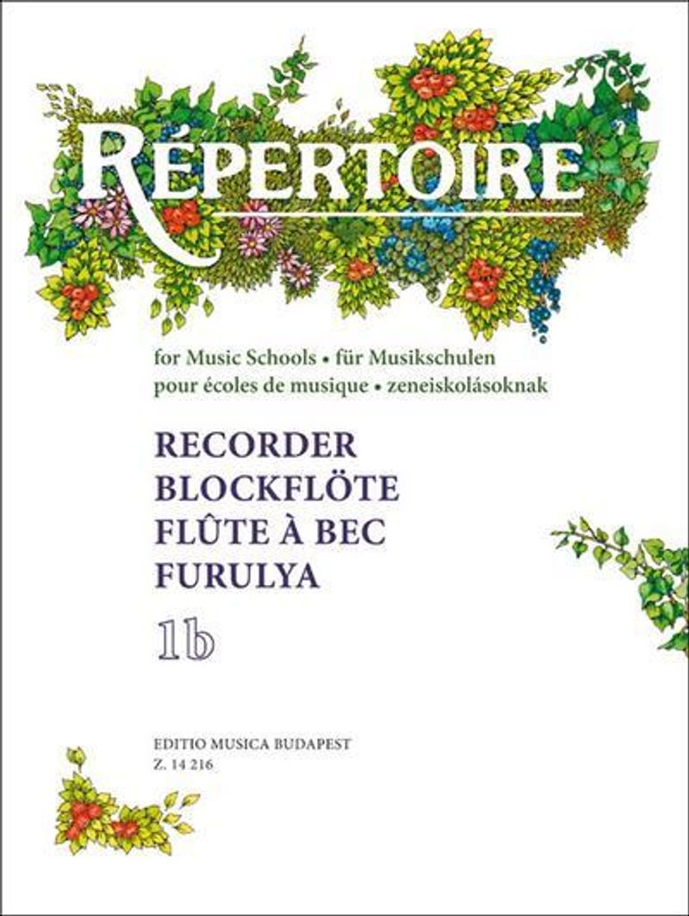 Repertoire für MusikschulenBand 1b für Blockflöte (S/A) und Bc