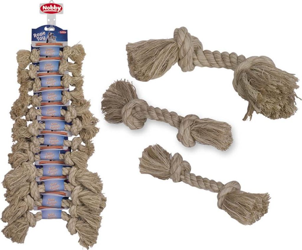 Spielseil 2 Knoten mittel "Sisal-Baumwolle-Mix"