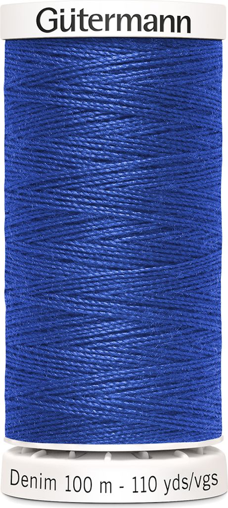 Profi Jeansfaden Denim 100m Gütermann Nähgarnfarben: 6690 royalblau
