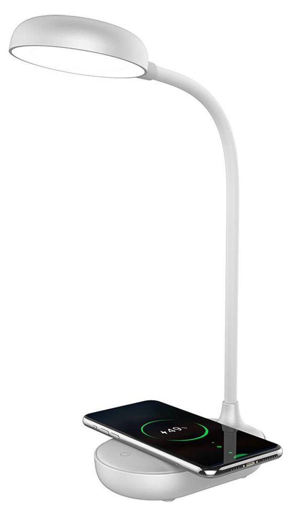 Indukční nabíječka 15 W + stolní lampa Glo Silver Obrázek produktu 