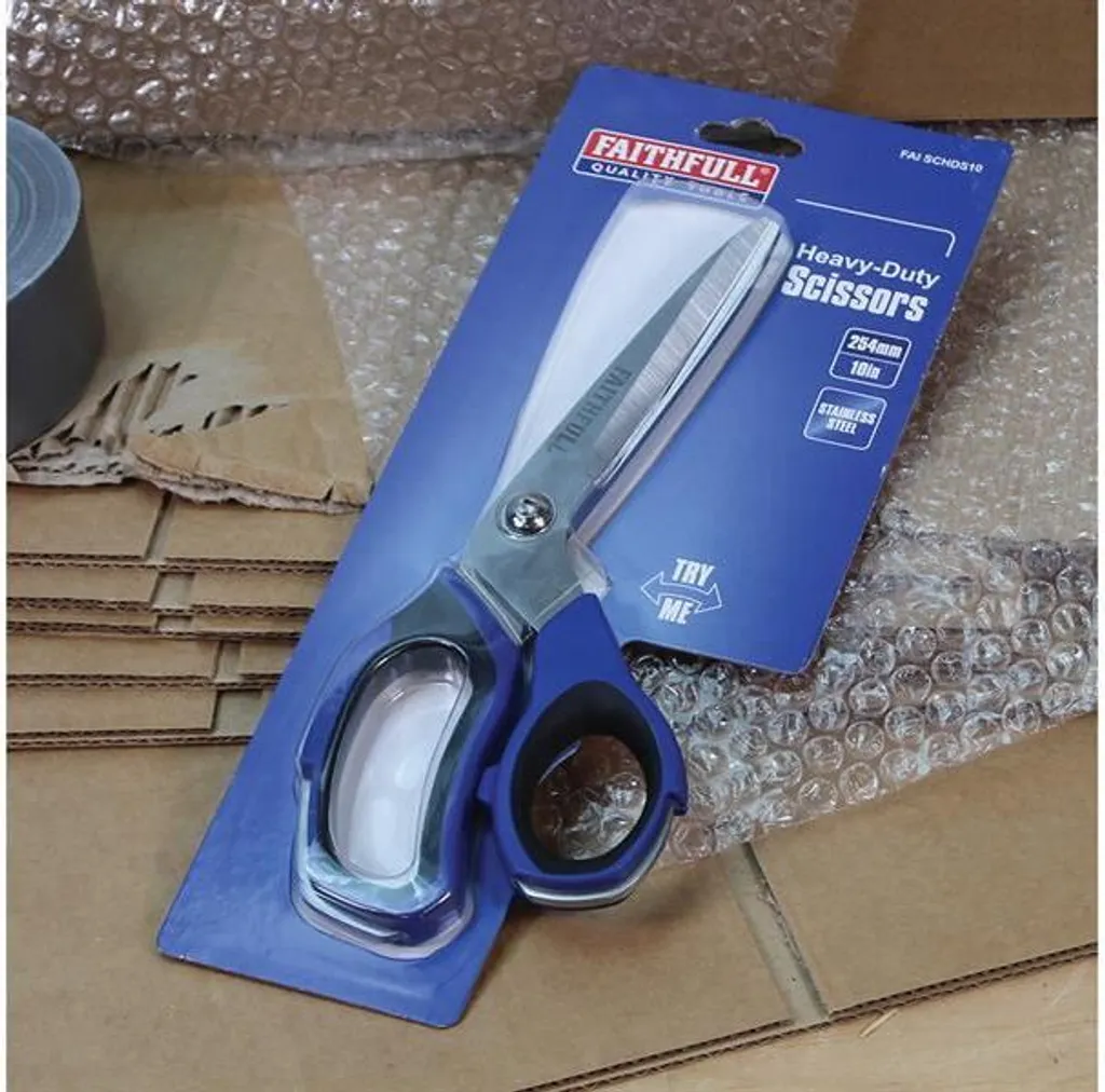 Ciseaux de tailleur 250 mm Faithfull - Grande cisaille multi-usage 10 p