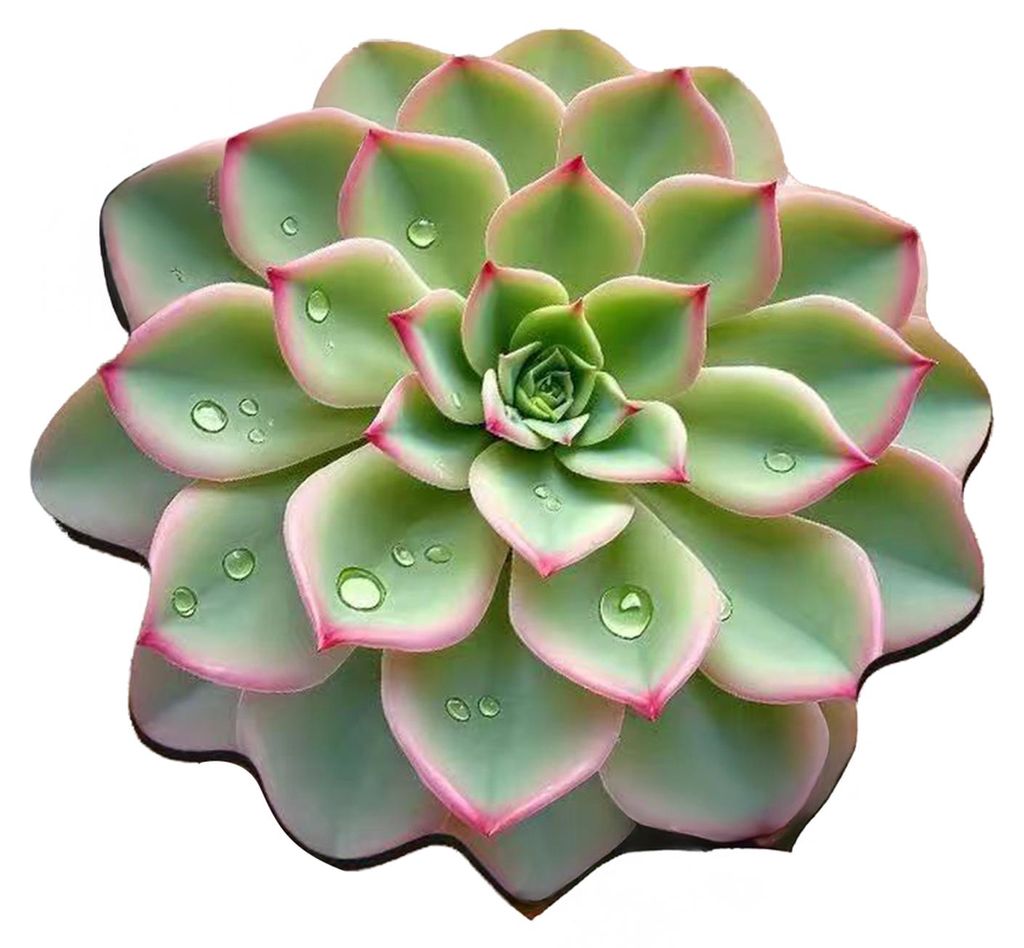 3D-Blumen-Tischset aus Kieselgur, saugfähig, hitzebeständig, realistisches Blumenmuster, ideal für Esstisch, Küchenarbeitsplatte und Schreibtisch.