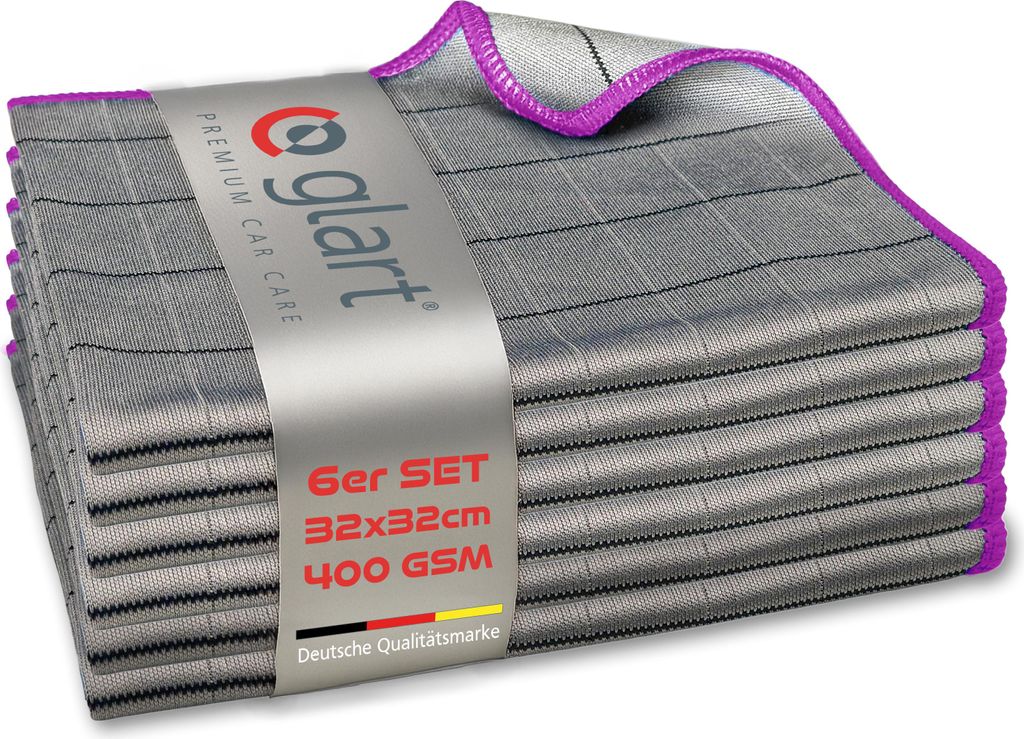 Glart 44C6P 6X Panni in carbonio Panni per pulire i vetri Immagine del prodotto 