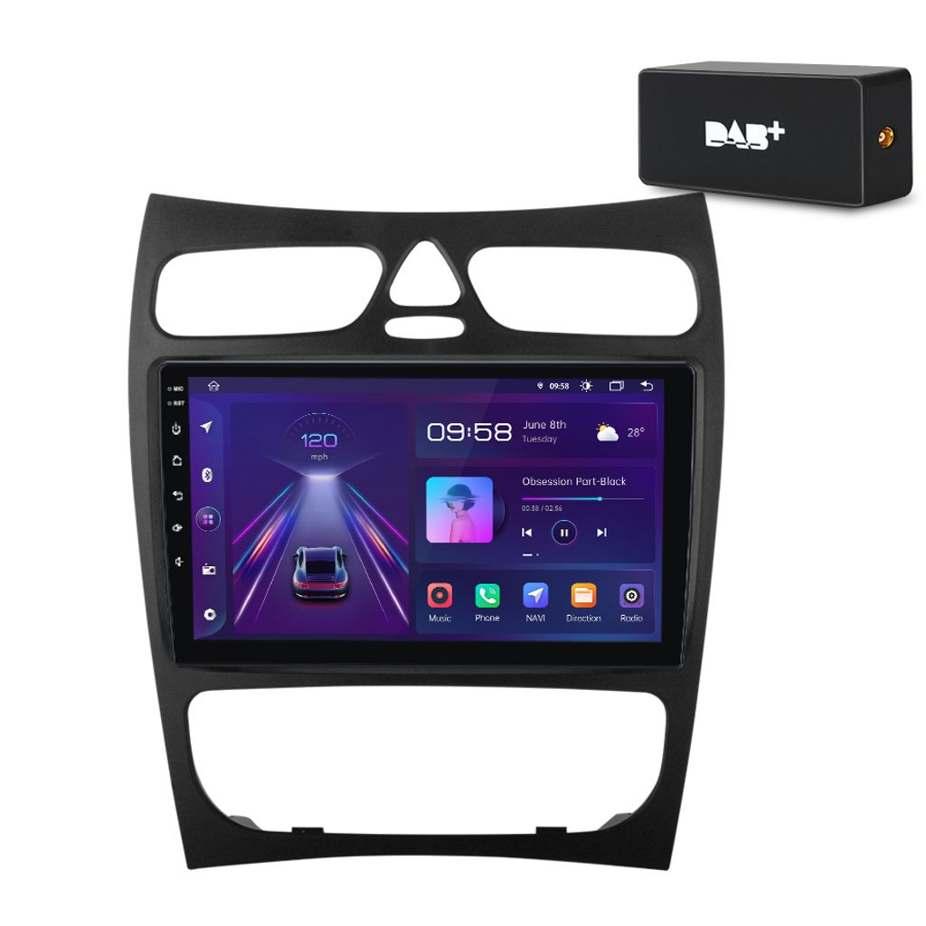 9"Android15 carplay android auto 2+64G Autoradio Für Produktbild 