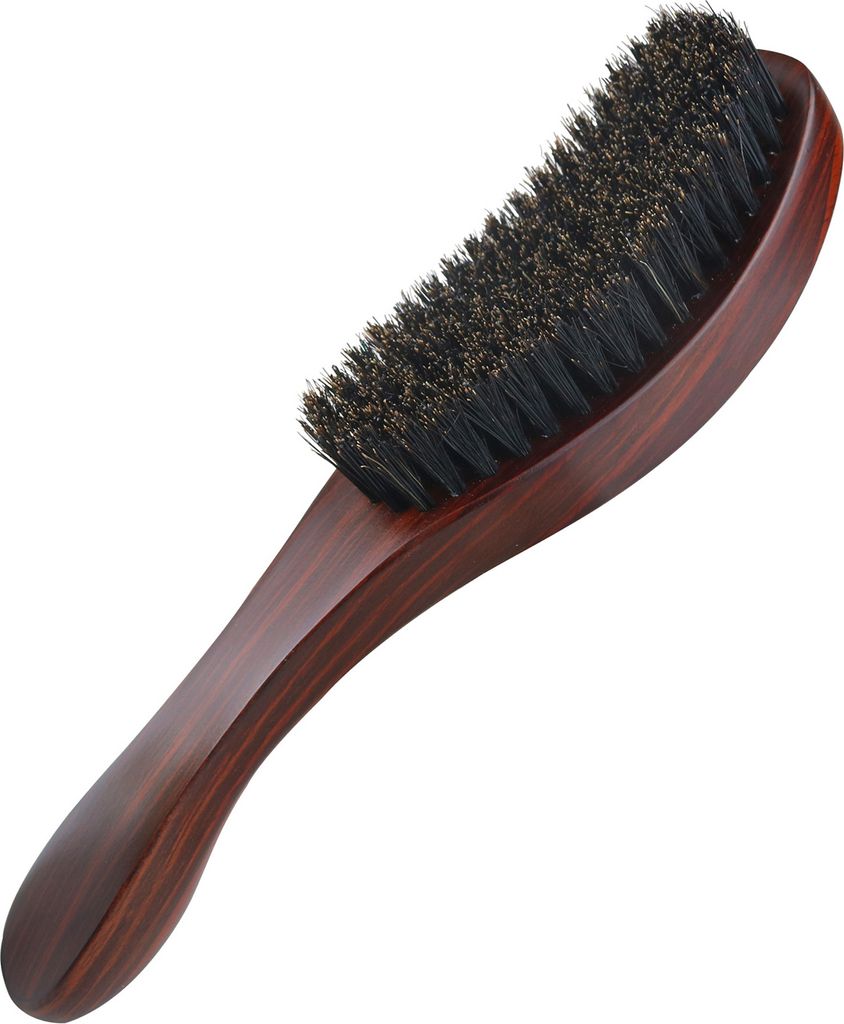 Wellenbürste für Herren, Styling-Bartbürste aus Holz, Borsten, Haarbürste, Bart-Styling-Zubehör für Zuhause, Salon, Reisen