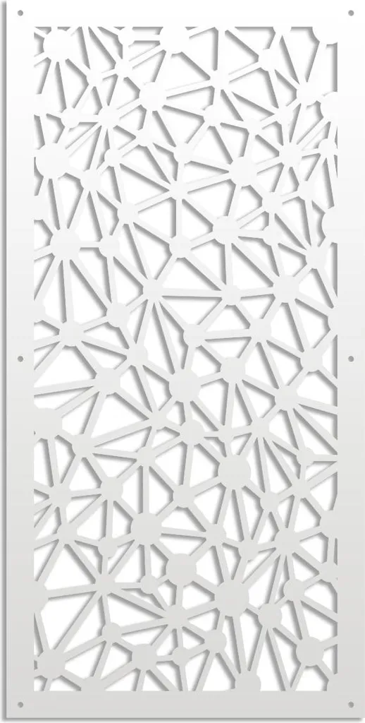 Pannello Parasole PVC ATOM 50x150 Bianco | Separè Traforato Alta Qualità