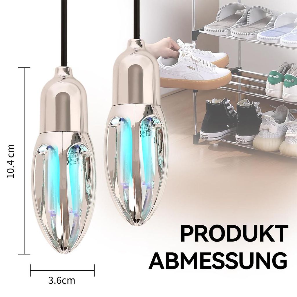 Schuhdesodorierungstrockner mit 3-Modus-Timer und Produktbild 