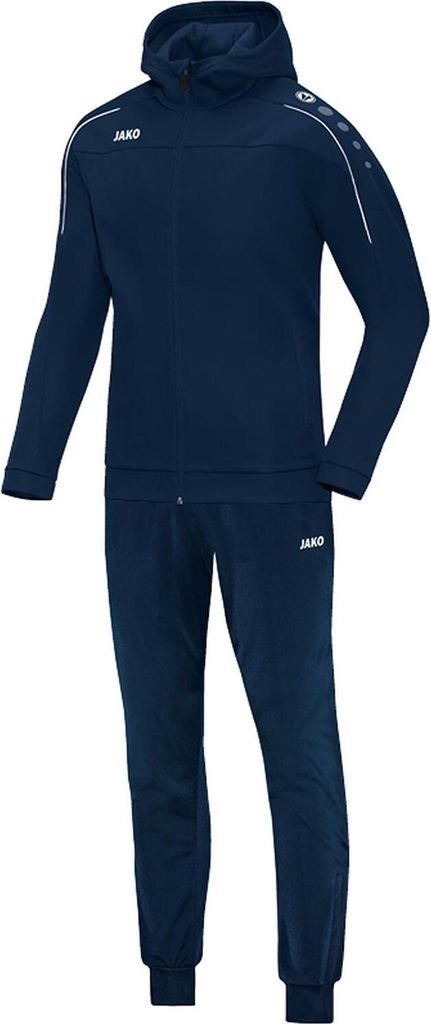 JAKO Damen Trainingsanzug Polyester Classico mit Kapuze, Farbe:marine, Größe:34