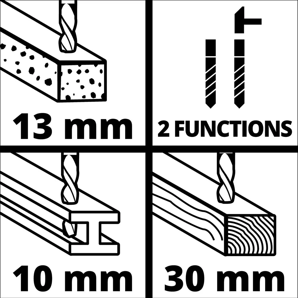 Kit perceuse à percussion Einhell TC-ID 720/1 E avec coffret 4259846 - 24
