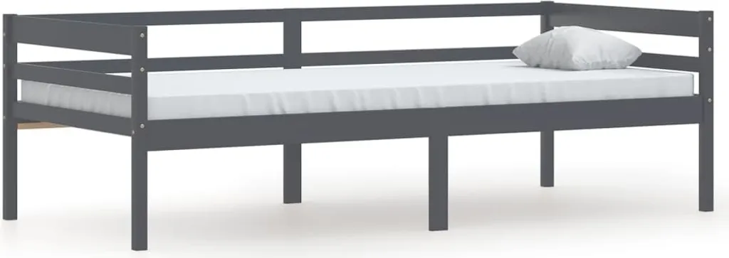 SYFAX™ Luxury Bed Frame 90x200 Grigio Scuro | Design in Legno