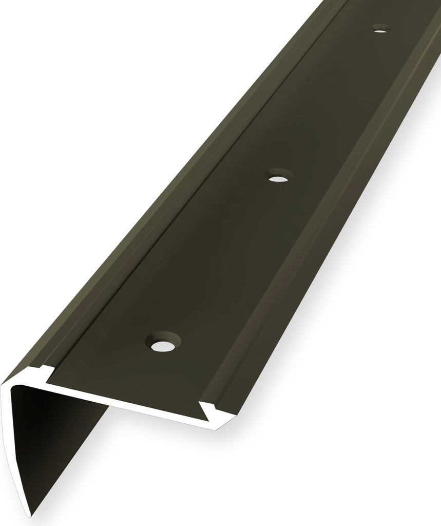 Treppenkantenprofil 34 x 42 x 2500 mm Winkelprofil Einfasshöhe 4 - 5 mm Aluminium hochwertig Versenkt Gebohrt Bronze Küberit
