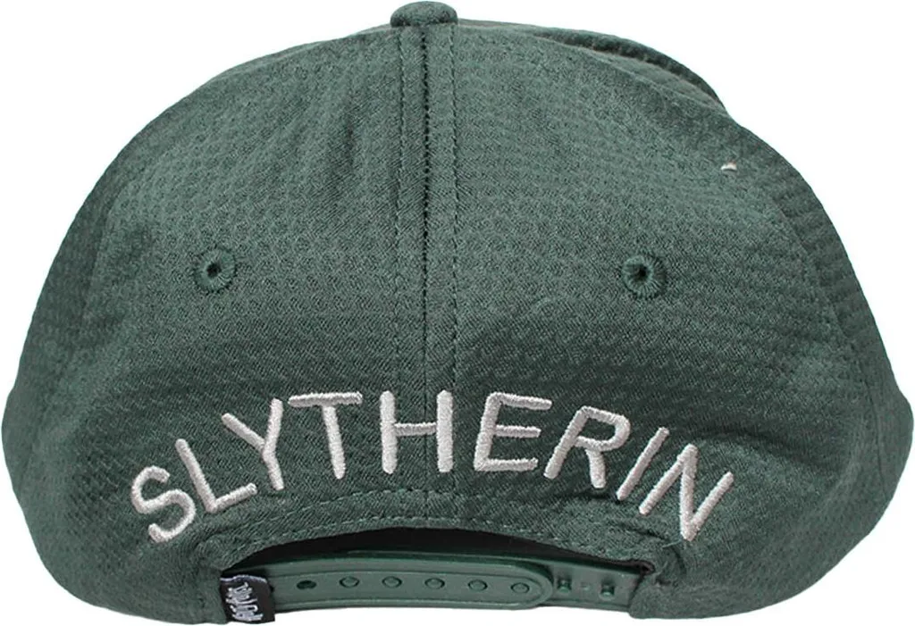 Casquette Serpentard Harry Potter en coton avec serpent brodé noir