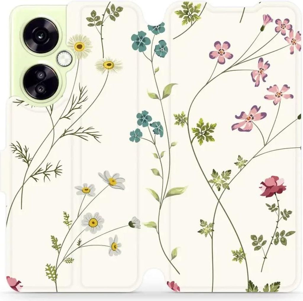 Handyhülle mit klappe für OnePlus Nord CE 3 Lite, Mobiwear Book, Feldblumen