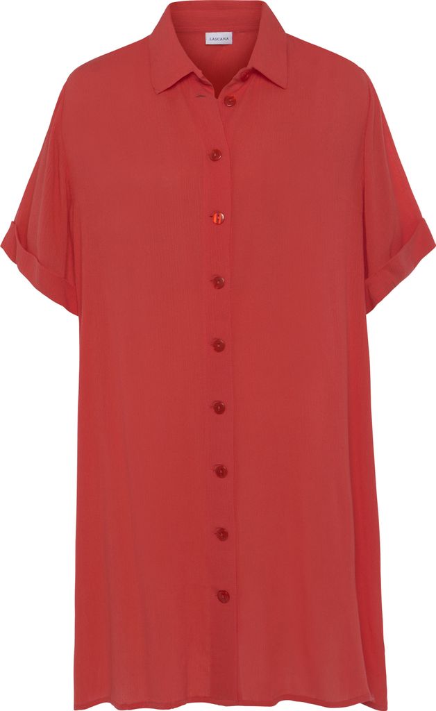 LASCANA Longbluse korallrot Größe 34