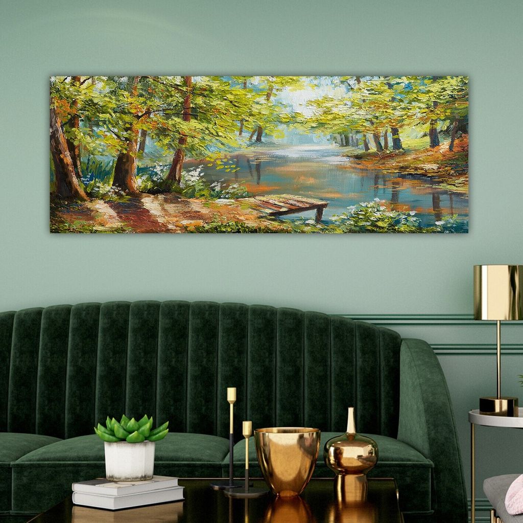 Wallity, YTY1193655400_3080- TNS1224, Bunt, Leinwandbilder, 30 x 80 cm, 100% Leinwand