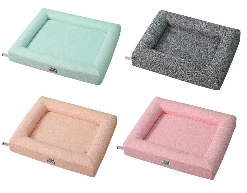 DD-01 Orthopädisches Luxus Hundebett / Katzenbett - Gr. XL Farbe Apricot - gelenkschonend mit Memory Schaum, waschbarem Sommer-und Winterbezug und...