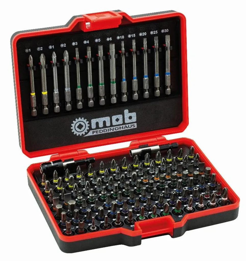 Mallette d'embouts de vissage 113 pièces pour montage et rénovation