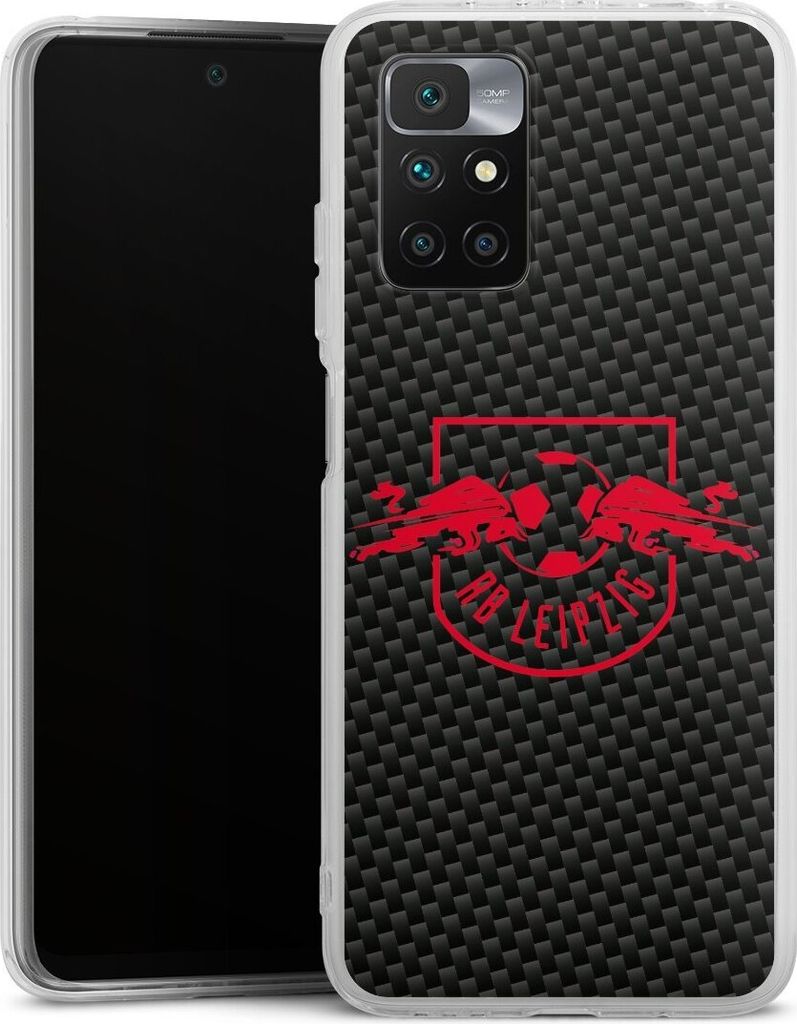 DeinDesign Handyhülle für Xiaomi Redmi 10 Silikon Hülle Case Smartphone Schutzhülle Carbon Offizielles Lizenzprodukt RB Leipzig