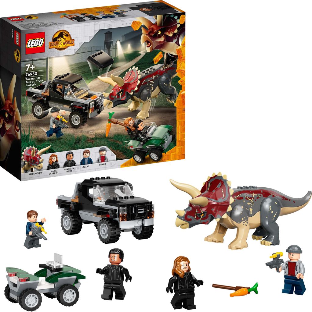 LEGO® Jurassic World 76950 Triceratops-Angriff Produktbild 
