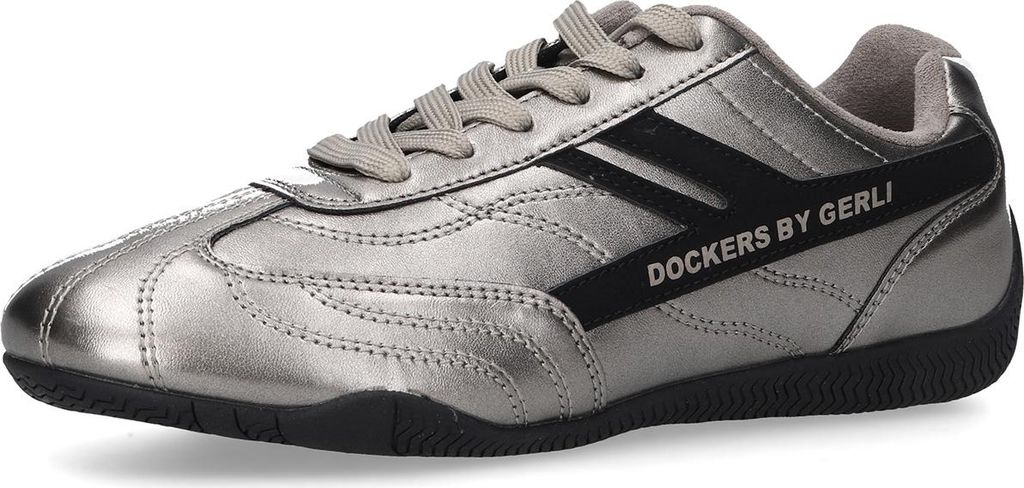 Dockers by Gerli Damen Sneaker Schnürschuh 57JM201-680-551 silber, Schuhgröße:41 EU