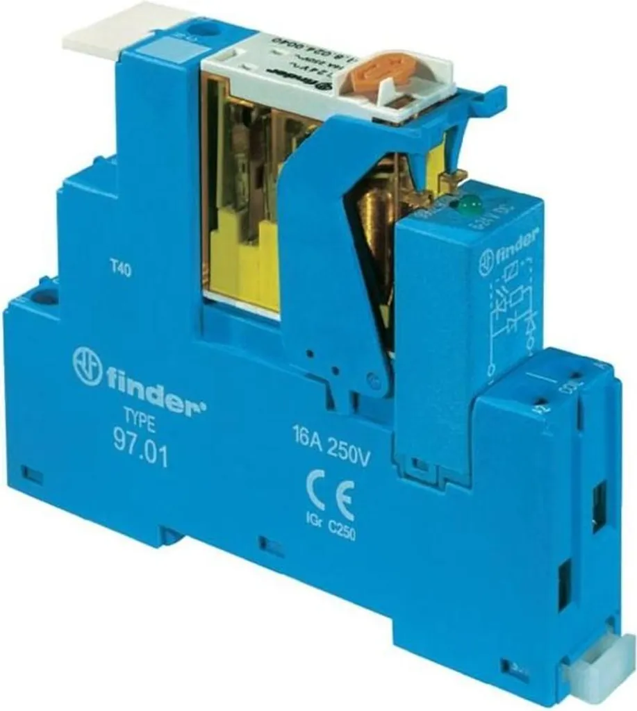 Modulo Interfaccia Finder 4C.01 16A 230V | Relè Alta Potenza DIN