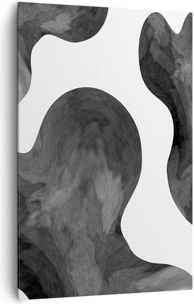 Bild auf Leinwand - Leinwandbild - Einteilig - Abstraktion Form Figur - 80x120cm - Wand Bild - Wanddeko - Wandbilder - Leinwanddruck - Wanddekorati...