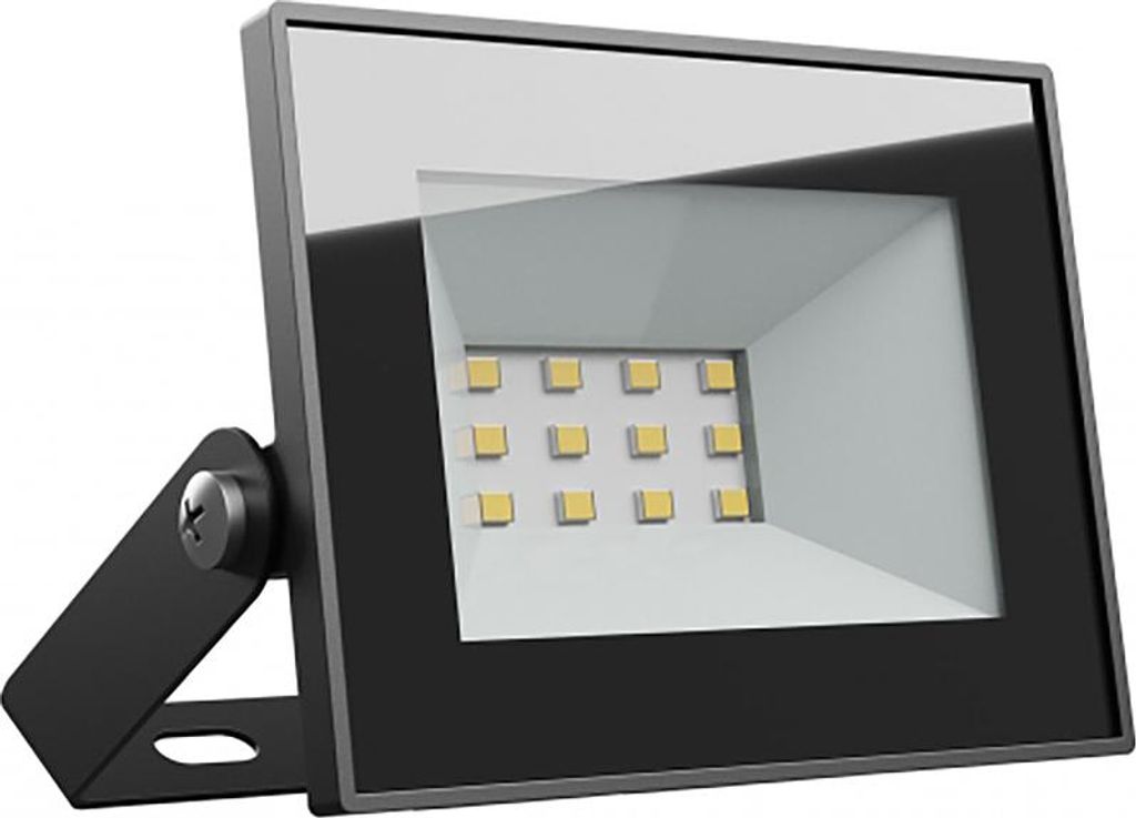 Spectrum LED NOCTIS LUX 4 Fluter 10W Strahler 750lm schwarz 100° 230V IP65 IK07 Warmweiß 3000K