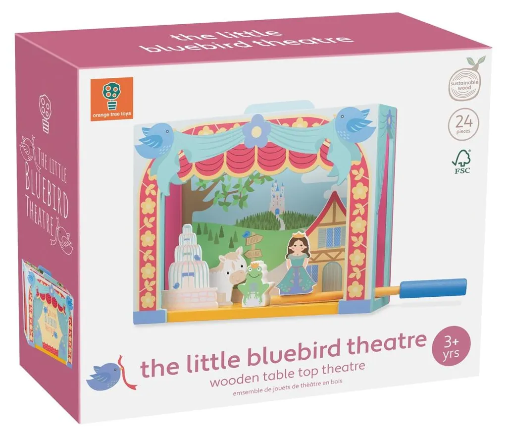 Théâtre de table en bois Orange Tree Toys pour marionnettes enfant