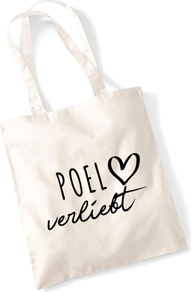 Huuraa Jutebeutel Poel verliebt 10 Liter Natural Baumwolle Tasche Geschenkidee