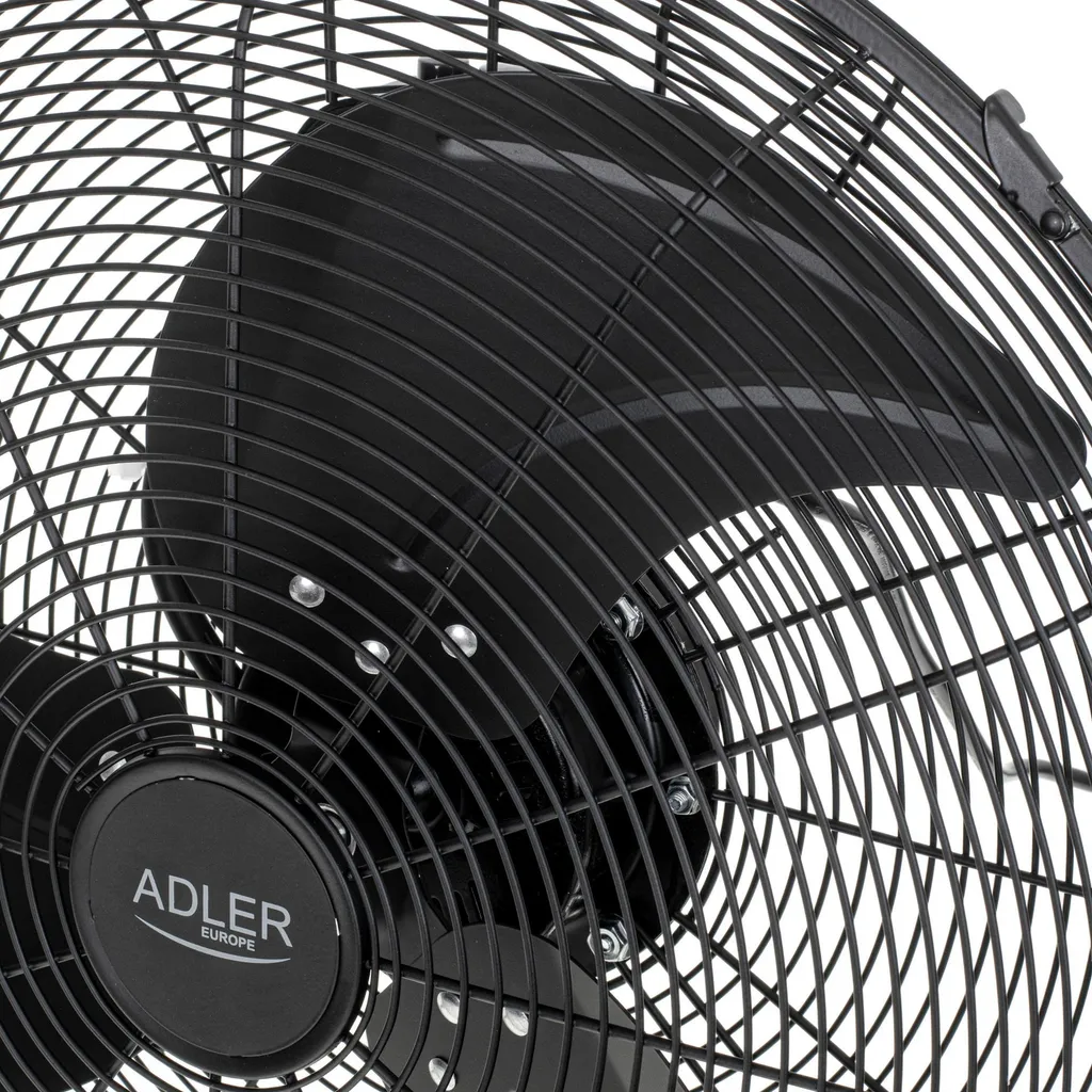 Ventilateur de sol chromé ADLER AD7334 de 45cm avec inclinaison réglable 110W - 8