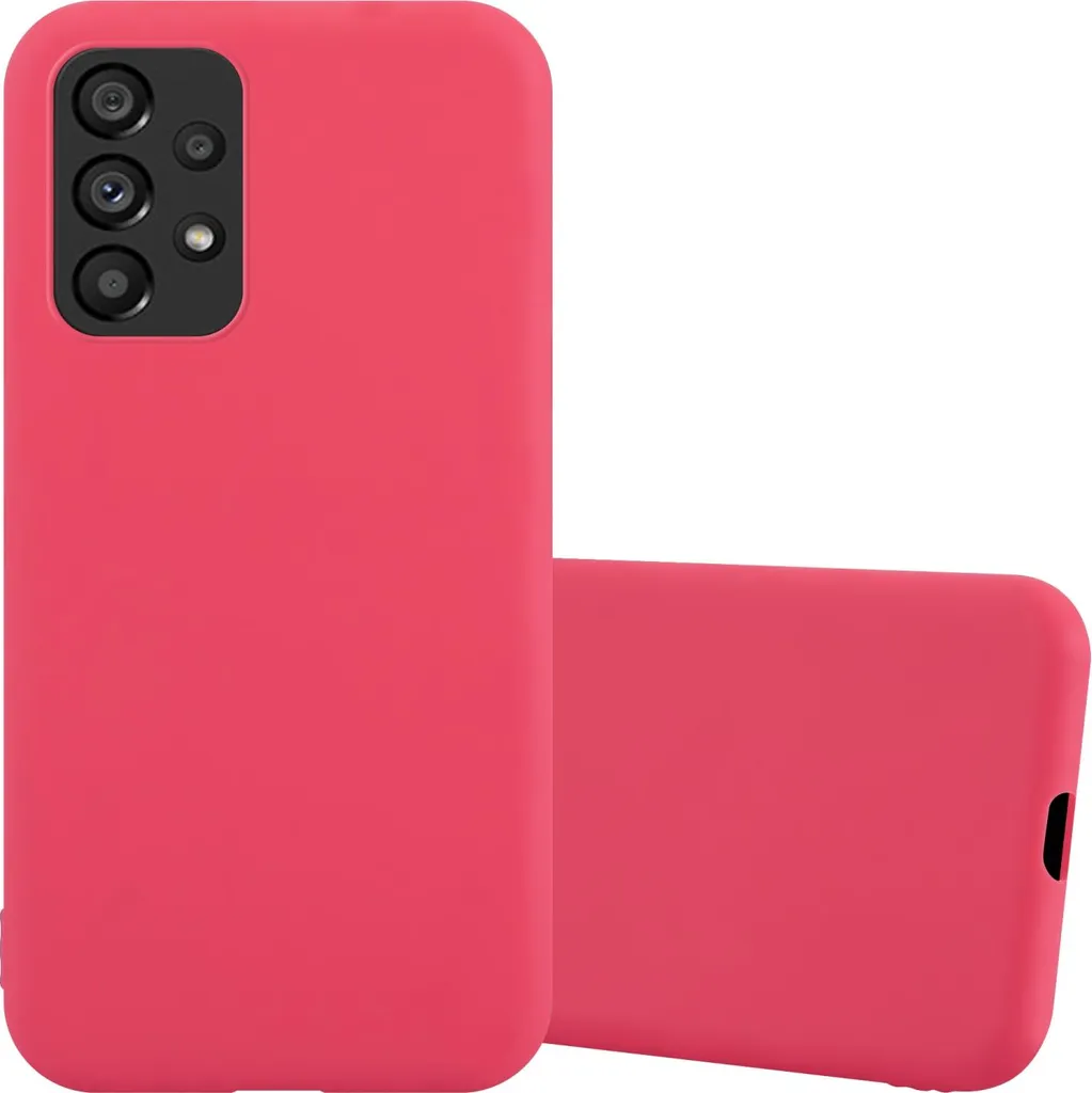 Cadorabo Cover Samsung A53 5G Rosso - Protezione Silicone TPU Morbido