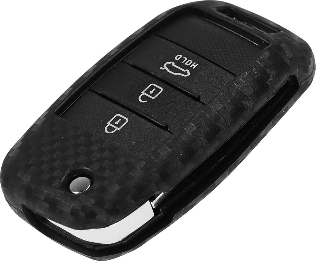 Auto Schlüssel Silikon Schutz Hülle im Carbon Look Produktbild 