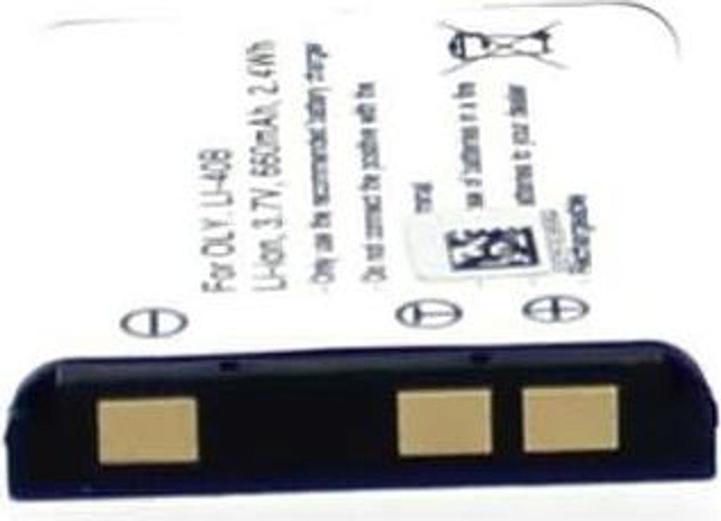 Akku für Rollei RCP-7325XS Li-Ion 3,7 Volt 650 mAh schwarz.