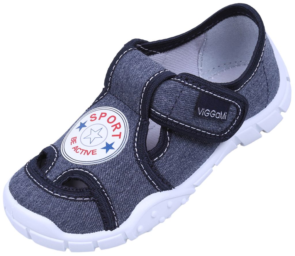 Sportschuhe für Jungen aus Jeans mit Klettverschluss ADAŚ SPORT 30 EU