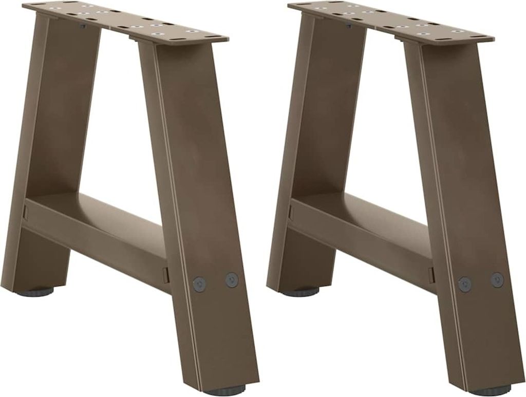 Möbel Couchtischbeine A-Form 2 Stk. 40x(30-31) cm Stahl - Tischbeine 4012815