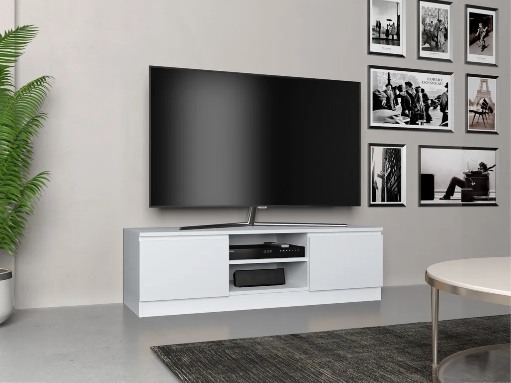 Tavolino per TV SABA 1 - bianco opaco - 5