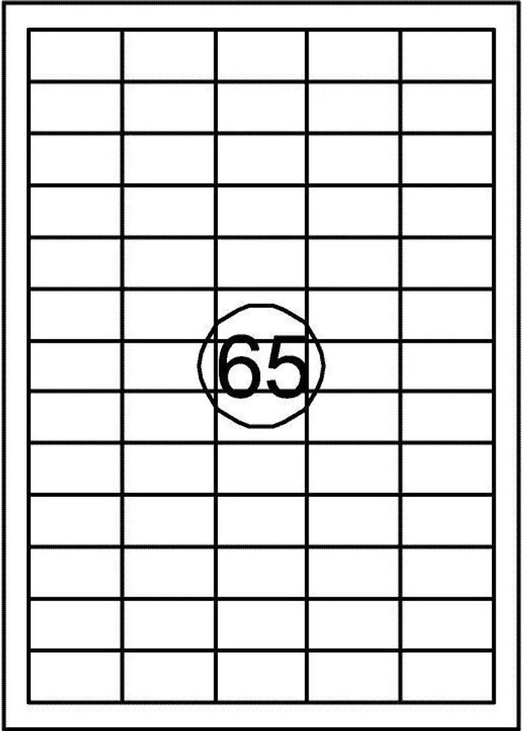Quantore Étiquettes 38,1 x 21,2 mm - Boîte de 6500 Étiquettes Adhésives