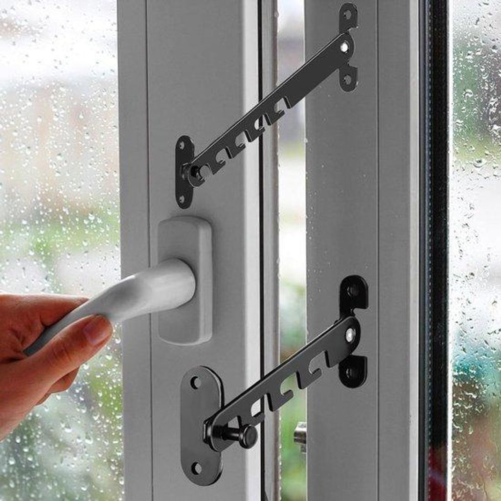 Sicherheitsgriffe für Kinder und Haustiere - 2 Stück Fenstergriffe für Kinder, Katzen und Terrassentüren, ideal für Heim, Schulen und Gewerbeg...
