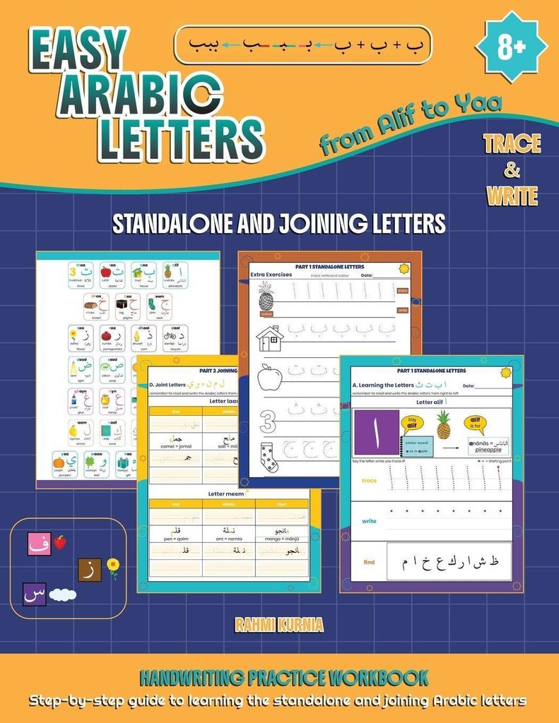 Easy Arabic Letters from Alif to Yaa