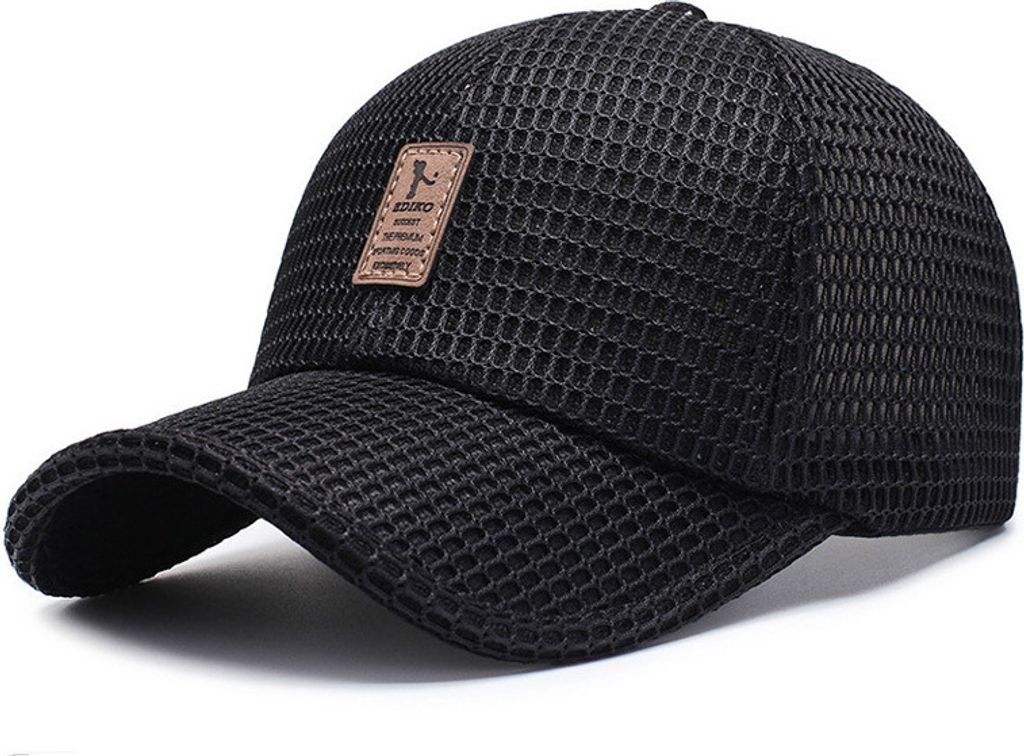 INF Schwarze Mesh-Kappe, atmungsaktiv Schwarz Produktbild 