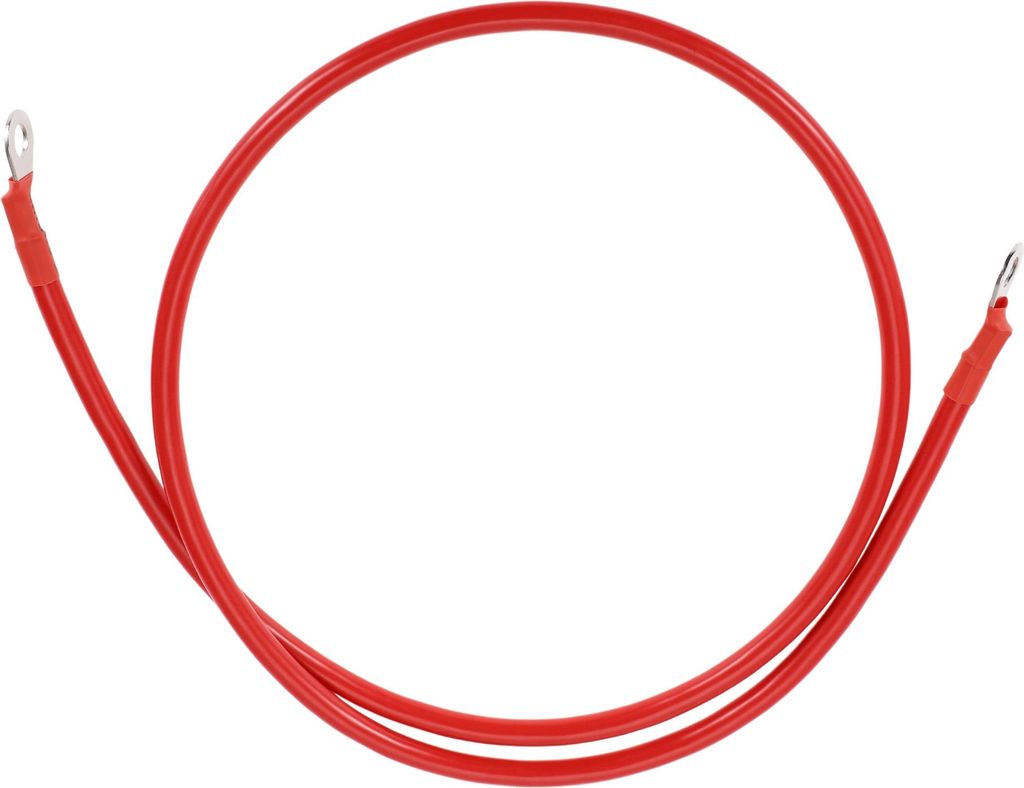 Universal Batterie Wechselrichter Kabel 5/16" Kabelschuh 6 AWG Gauge 3.5FT Batterie Kabel Verzinnt Kupfer Rot 1Stk