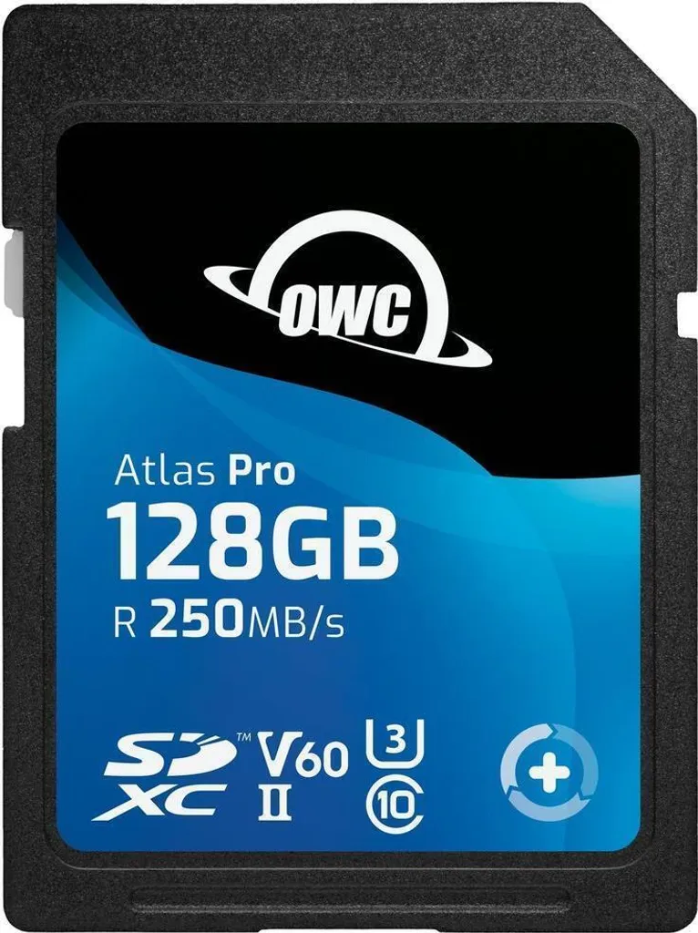 Scheda SD OWC Atlas Pro 128GB V60 UHS-II - Ottimizzata per Video 4K