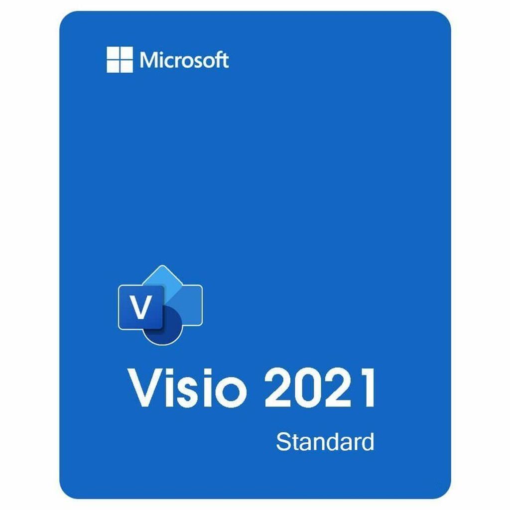 Microsoft Visio Standard 2021, Office-Paket, 1 Lizenz(en), Elektronischer Software-Download (ESD), Mehrsprachig, Windows 10, Windows 11, 4000 MB